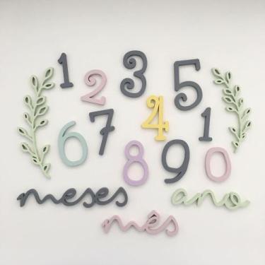 Imagem de Kit Mesversário - Raminhos Menina - Cenário para Fotos do seu Bebê - O