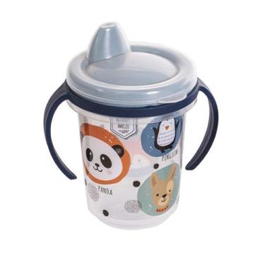 Imagem de Copo Caneca Infantil Trio com Alça Tampa Protetora 330ml - PLASUTIL, A