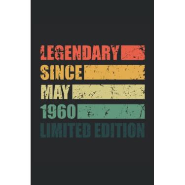 Imagem de Taccuino: Blank Notebook nato con copertina del compleanno maggio 1960 |120 pagine ate |Softcover |. Formato A5 |. Perfetto per note, testi, record, ecc.