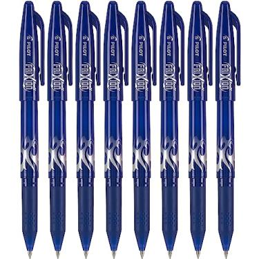 Imagem de PILOT FriXion Ball Canetas de tinta gel apagáveis e recarregáveis, ponta fina, tinta azul, pacote com 8