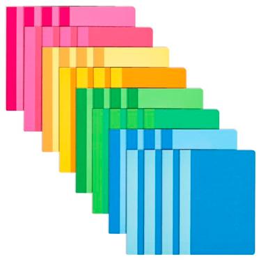 Imagem de PAPERAGE Pacote com 32 diários de caderno de composição, 60 páginas, 8 capas coloridas com papel pautado universitário, (brilhante), 14,6 cm x 20,32 cm – Cadernos pequenos para crianças, viagens,