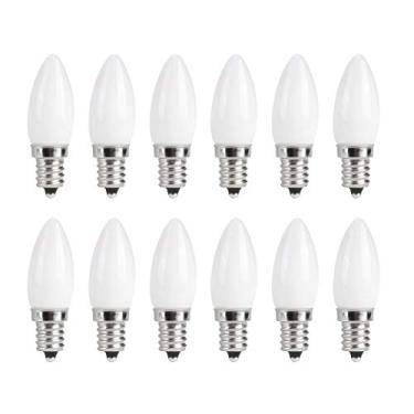Imagem de Lâmpadas Candelabros LED E12 1,5 W, Branco Quente, Iluminação Doméstica, 10 Unidades Mini para Casa, Carro, Armário, Hotel Com Tensão de 230 V