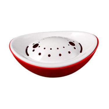 Imagem de Prato de gelo seco Hot Pot Gold Ingot Design Sashimi Display Plate Tripe Plate para casa, Vermelho Branco