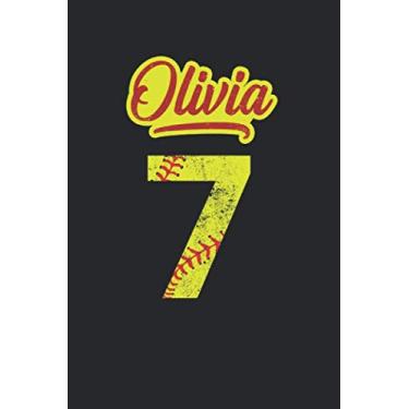 Imagem de Olivia 7: Softball Lined Notebook for Catcher/Pitcher Girls Training Journal at Sports, High School, College, University
