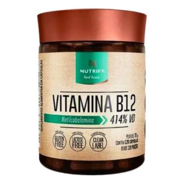 Imagem de Vitamina b12 metilcobalamina 414% 120 caps nutrify