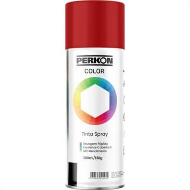 Imagem de Tinta Spray Perkon Uso Geral Vermelho Fosco 300Ml 7213