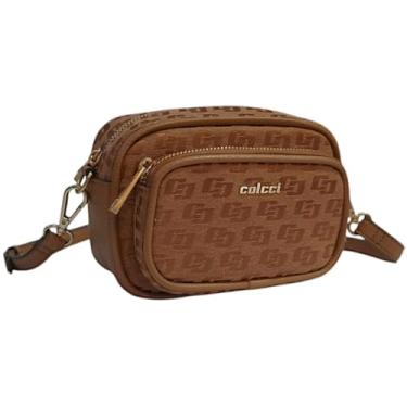 Imagem de Bolsa Colcci Câmera Bag Jacquard Monograma (Caramelo)
