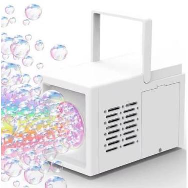 Imagem de Máquina de Bolhas de sabão Automática Brinquedo lança bolha ao ar livr