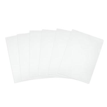 Imagem de PATIKIL Pacote com 6 pastas de plástico tipo L, pastas transparentes tamanho carta para documentos, capas de papel, pasta de projeto para escritório em casa, fosco