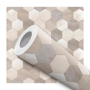 Imagem de Papel de Parede Vinílico Flores Branca Fundo Azul Sala Quarto         