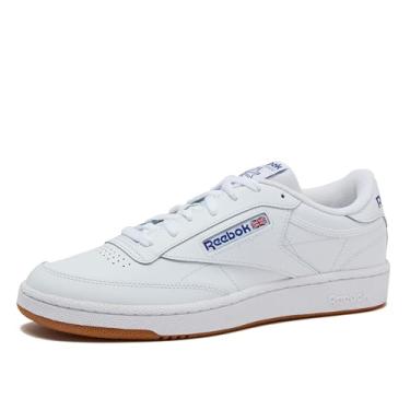 Imagem de Reebok Club C 85 masculino, Branco/goma real, 38