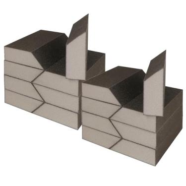 Imagem de Blocos de lixa angular de 180 grãos, bloco de areia de esponja fina Jamiikury lavável e reutilizável, bloco de lixa úmida e seca para madeira, metal, drywall e pintura de móveis - pacote com 16
