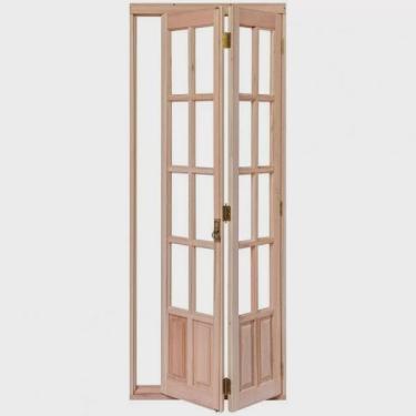 Imagem de Porta de Madeira Camarão 213x84cm com Marco e Batente 14cm ewk P24 Rondosul