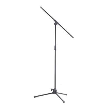 Imagem de Pedestal Microfone Aço Pés Dobráveis Preto Aweda AMS-1154B