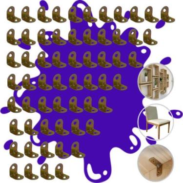 Imagem de 10 Cantoneira L Bicromatizada 20x20mm Para Móveis - STORE SHARK