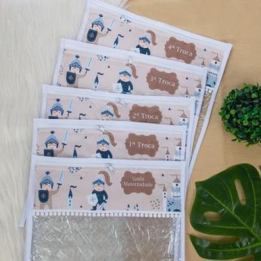 Imagem de Kit 5 Peças Saquinho Organizador Maternidade De Bebe - Miguel baby, Pr