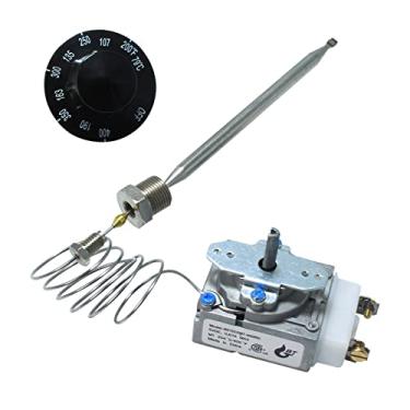 Imagem de MENSI Substituição Do Controle Do Termostato Minivolt Do Modelo Robertshaw Rx-2-24, Compatível Com Peças Adcraft, Compatível Com Fritadeira A Gás Com Lâmpada De 0,315" X Porca Npt De 3/8" E Interru