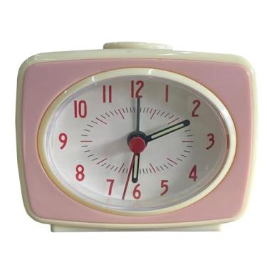 Imagem de Felvoro Despertador pequeno movimento silencioso vintage estilo clássico alimentado por bateria pequeno despertador