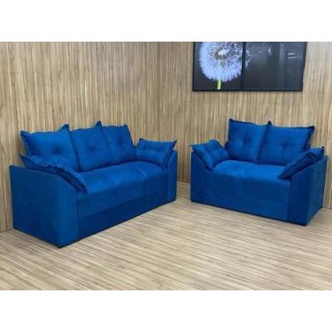 Imagem de Sofá 2 e 3 Lugares Azul 810 Paris - Alpoim