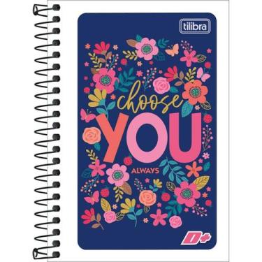 Imagem de Caderneta Pequena Espiral 1/8 D+ 48 Folhas Capa Flexível 10 x 14cm Til