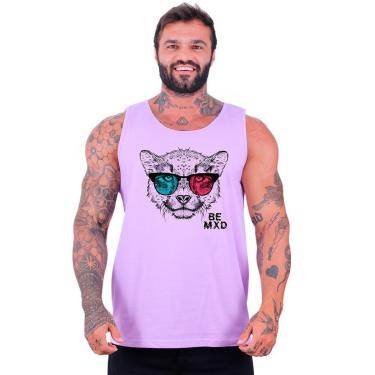 Imagem de Regata Clássica  MXD Conceito Felino Visão 3D Óculos Masculina-Masculino