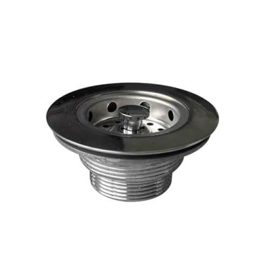 Imagem de Válvula Pia Cozinha Escoamento 3" 1/2mm Acabamento Inox