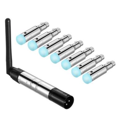 Imagem de Controlador DMX sem fio Donner Dfi 2.4G 7 receptores com bateria