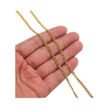 Imagem de Corrente Frisada De Aço Inoxidável De 2 Metros Para Colar DIY Pulseira