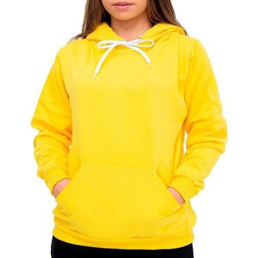 Imagem de Moletom Feminino Moda Inverno Liso Em Algodão Flanelado-Unissex