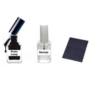 Imagem de Tinta Retoque Tira Risco Carro Mitsubishi Preto - Lamp - Jhow Adesivos