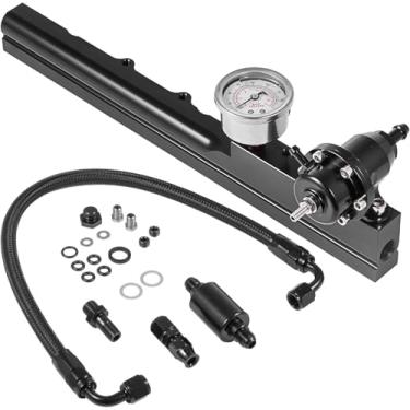 Imagem de OSIAS Kit de trilho de combustível Série B Motores trocados com regulador de pressão de combustível Tamanho do furo de combustível Kit de trilho de combustível