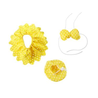 Imagem de ＡＷＨＡＯ Fantasia de ganso havaiano para decoração de quintal amarelo, biquíni com saia de chapéu para áreas externas, jardim, S