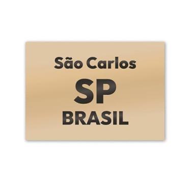 Imagem de Imã de Geladeira São Carlos São Paulo MDF 8cm x 5cm