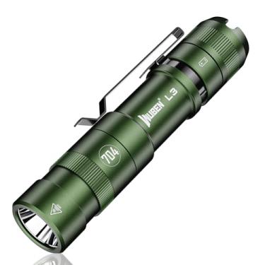 Imagem de WUBEN Lanternas recarregáveis táticas L3, interruptor traseiro de LED de 3000 lúmens, 4800 mAh, carregamento USB C, modo de 7 luzes, lanterna de bolso IP68 para casa, emergência, ao ar livre