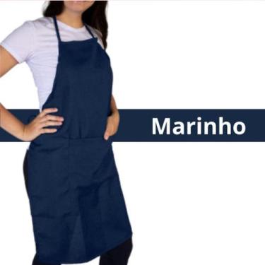 Imagem de Avental de Cozinha com Bolso Frontal e Regulagens de Altura e Cintura 