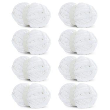 Imagem de Fio HOMBYS Pure White Chunky Chunky para crochê 227g