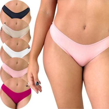 Imagem de Kit 8 Calcinha Antialérgica Algodão Respirável Feminina - Viére, Multi