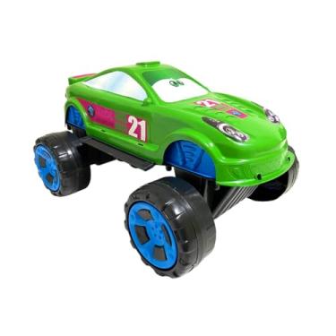 Imagem de Carro Rally Sport de Brinquedo, Car Roda Livre, Carrinho Grande 37 cm, Veículo Infantil BG (VERDE)