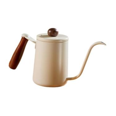 Imagem de ＫＬＫＣＭＳ Bule de Café com Bico de Pescoço de Ganso, branco, 600mL