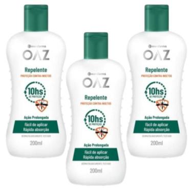 Imagem de Kit Repelente OAZ 10H De Proteção Com 3 Unidades De 200ml Cada - EUROF
