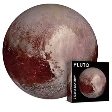 Imagem de ANTELOPE Quebra-Cabeça De 1000 Peças Para Adultos, Espacial Plutão, Planetas, Círculo Redondo, Sistema Solar, Alta Resolução, Acabamento Fosco, Sem Poeira