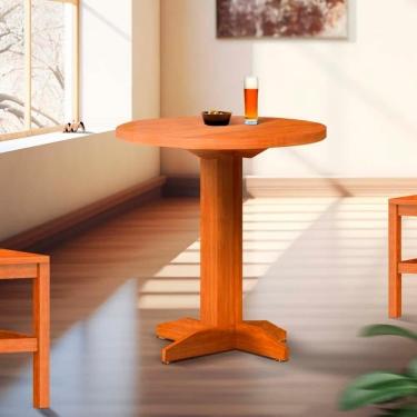 Imagem de Bistrô Baixo De Madeira Maciça Marrom Lara Nemargi