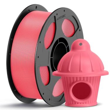 Imagem de ANYCUBIC Filamento PETG 1,75 mm, filamento de impressora 3D, precisão dimensional +/- 0,02 mm, dureza excepcional, impressão com a maioria das impressoras 3D FDM, carretel reutilizável de 1 kg, rosa