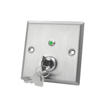 Imagem de Dual Color Indicator Light Key Switch Emergency Exit Switch Lock Key Switch 1