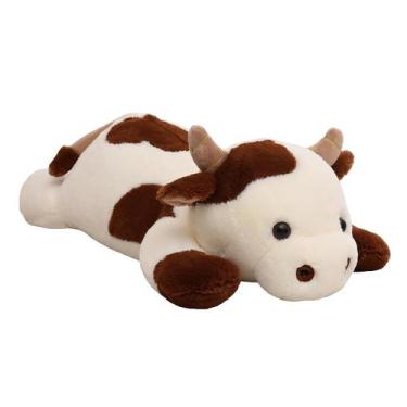 Imagem de Bicho de pelúcia pesado YESGIRL Cow 25,6" 2,27 kg esbranquiçado
