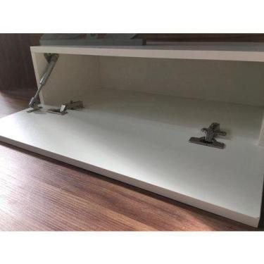 Imagem de Aparador De Parede Sala Hall Mdf 15mm Com Porta Branco - B&D Arte e De