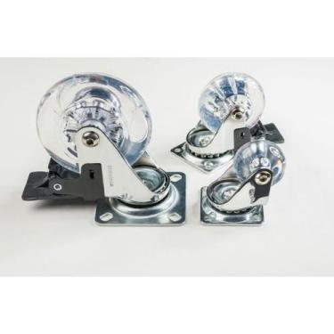Imagem de Rodízio para móveis com freio metalnox, 75mm