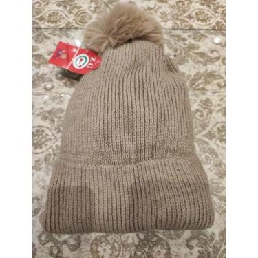 Imagem de Touca Feminina La Capuz Pompom Térmica Frio Intenso - Zg, Bege lisa