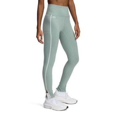 Imagem de Legging de Treino Under Armour Motion Piped Feminino, Verde, GG