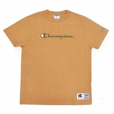 Imagem de Camiseta Champion "Heritage" Script Briefly - Marrom-Masculino